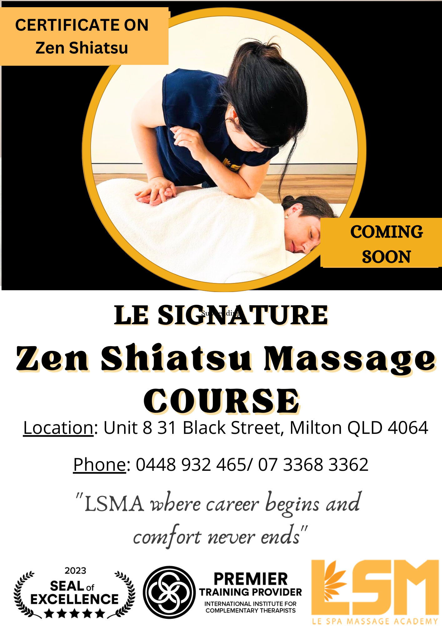 Certificates on Zen Shiatsu Massage